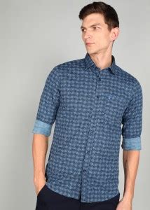 KILLER Men Printed Casual Blue Shirt - Buy KILLER Men Printed Casual ...