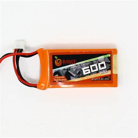 Orange 600mAh 2s 45c/90c Lithium Polymer Battery Pack (Lipo) – Havoc Hobby