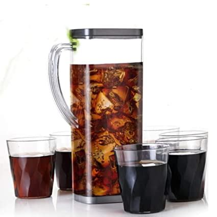 Buy Primelife Juice Jug Set and 6 pcs Glass Transparent Unbreakable ...