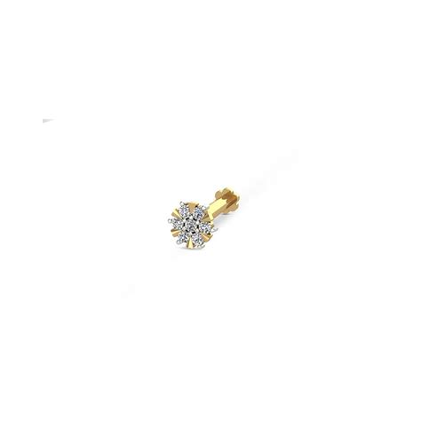 Harita Gold Diamond Nose Pin Online Jewellery Shopping India | Dishis ...