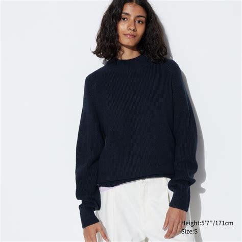 Uniqlo Middle Gauge Knit Mock Neck Jumper Outlet Online - Uniqlo Men ...