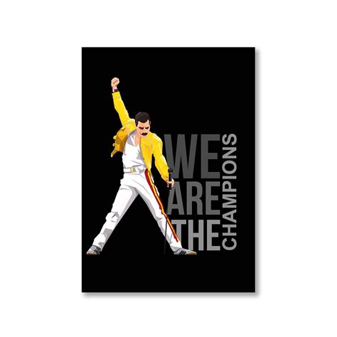 Buy Queen Poster - We Are The Champions at Rs. 50 OFF 🤑 – The Banyan Tee