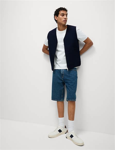 Buy Padded Cotton Rich Canvas Gilet at Marks & Spencer