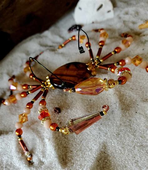 Crab, Beaded Crab, OOAK Crab, Crab Suncatcher, Crabs, Decapod Crustacean, Decapoda Crabs ...
