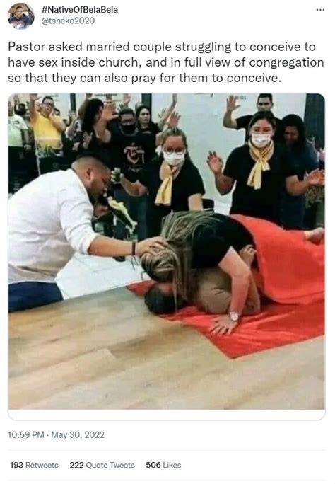 couple unable to have children has intercourse in the Church