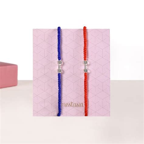 Dumbbell Charm Rakhi Bracelet Gift Box Online - Premium Gift Hamper ...