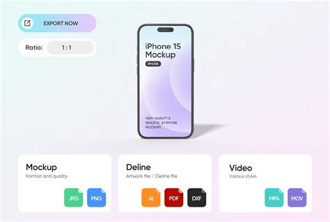 Free iPhone 15 Mockup Generator - Pacdora