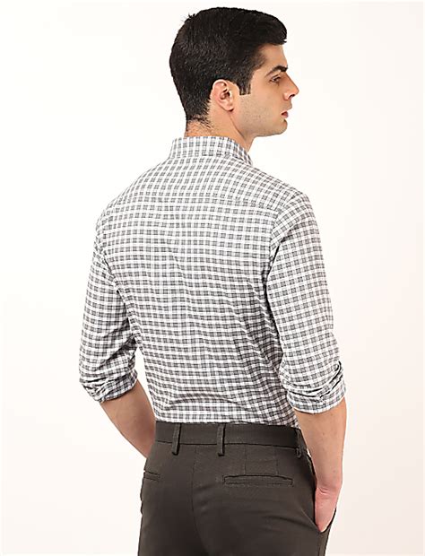 Buy Pure Cotton Checked Spread Collar Shirt at Marks & Spencer