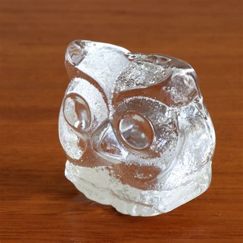 【c6330】フクロウのフィギュア [Gullaskruf / Sweden] | 北欧ヴィンテージ雑貨 Prae Interior(プラエ ...