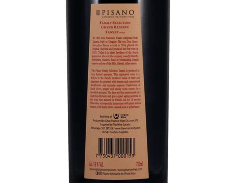 Pisano Family Selection Grand Reserve Tannat 2017