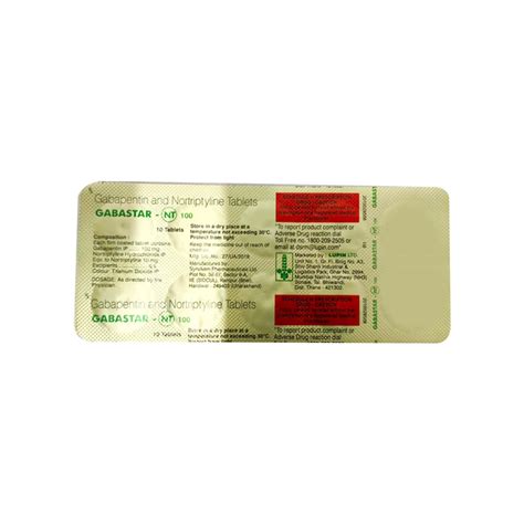 Gabajust Nt 100/10mg Strip Of 15 Tablets: Uses, Side Effects, Price ...