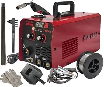 NITARA 2 IN 1 MIG/MMA mig welding machine GASLESS single phase with ...
