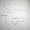 Write the factors affecting resistance of a conducting wire. Derive the ...