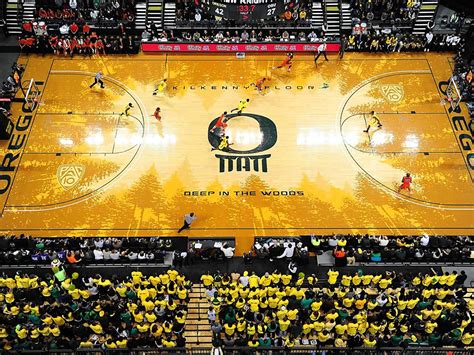 Literally the coolest court I've ever seen | Oregon ducks basketball ...