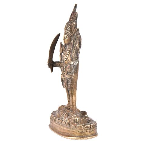 Brass Goddess Kali Statue Hindu Deity Goddess Maha Kali Idol