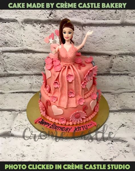 Barbie Tier Design Cake – Creme Castle