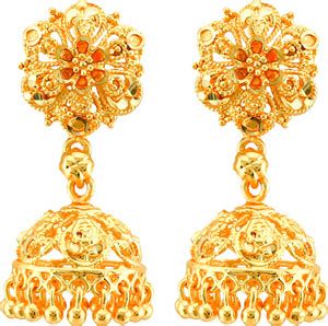 South Indian Gold Jhumkas Designs - Buy South Indian Gold Jhumkas ...