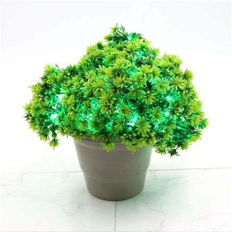 Small Green Flowers 60 LED String Fairy Lights