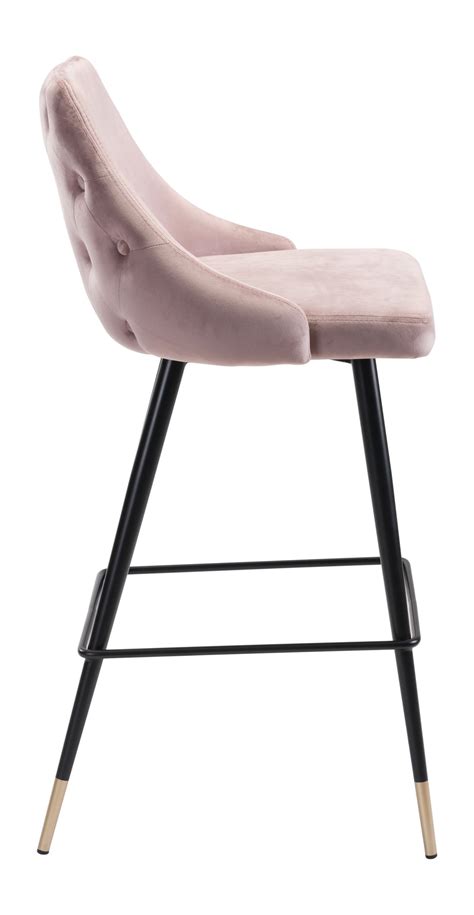 Piccolo Bar Chair Pink - Midcentury - Bar Stools And Counter Stools ...