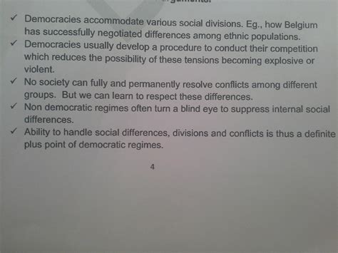 the principles of democracy can be applied to all spheres of life. Give ...