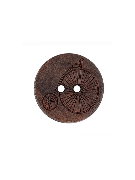 Classic Cycle Design 2-Hole Wooden Brown Buttons – JHONEA ACCESSORIES
