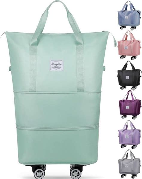 Buy RB SKY Foldable Travel Bag Expandable Rolling Duffle Bag with ...