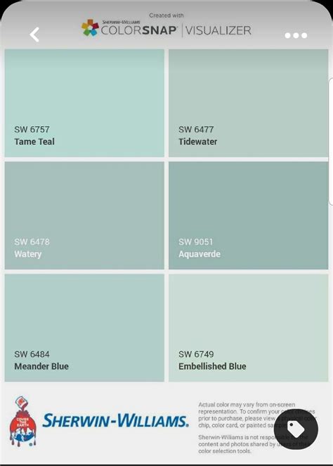 I found these colors with ColorSnap® Visualizer for iPhone by Sherwin ...
