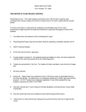 Odot Meur Form - Fill and Sign Printable Template Online