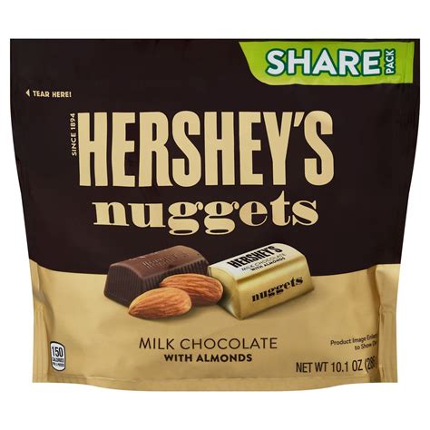 Hershey's Nuggets Milk Chocolate with Almonds, Share Pack-Main
