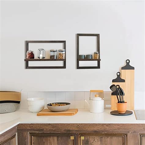 idee-home Floating Shelves for Wall, Rustic Square India | Ubuy