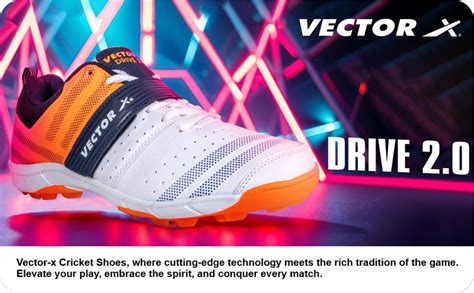 Vector X Drive 2.0 Cricket Shoes for Men | Lightweight Cricket Spikes