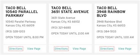 Taco Bell Lunch Hours With Open and Close Timings