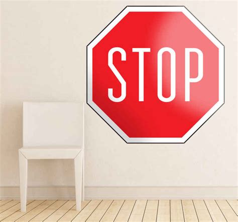 Image result for Stop Sign Sticker