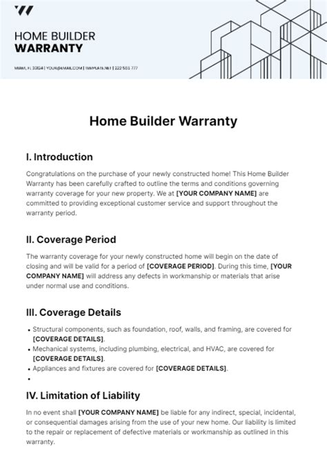 FREE Warranty Templates - Edit Online & Download | Template.net