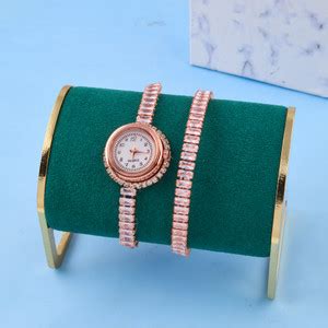 GC PREMIUM JEWELLERY Double Line Analog Watch Rosegold Luxury Thin ...