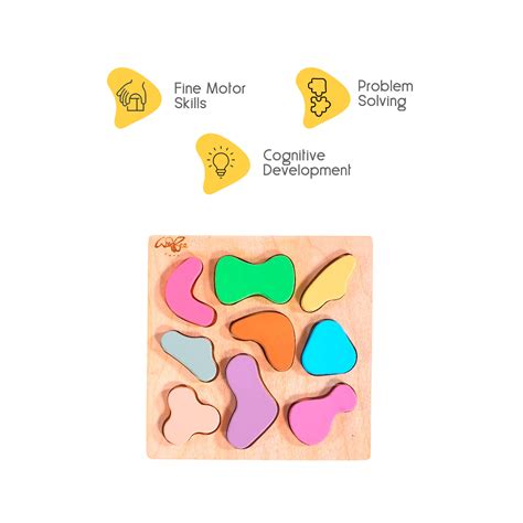 Wooden Abstract Shape Puzzle | Advanced Learning Toy | Woodbee Toys ...