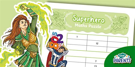 👉 Superhero Maths Puzzle