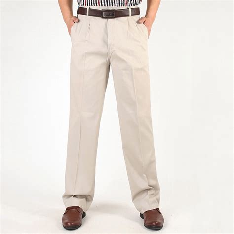 Htigea Clearance Mens Business Casual Dress Pants Lightweight Khaki ...