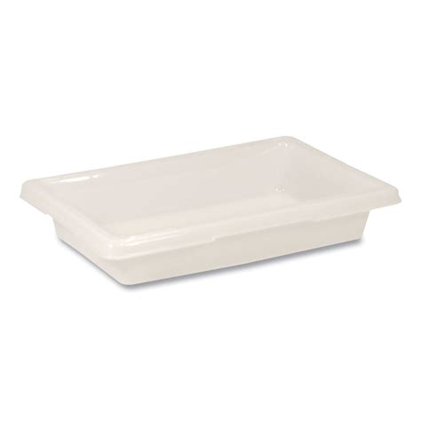 Rubbermaid Commercial Food/Tote Boxes, 2 gal, 18 x 12 x 3.5, White ...