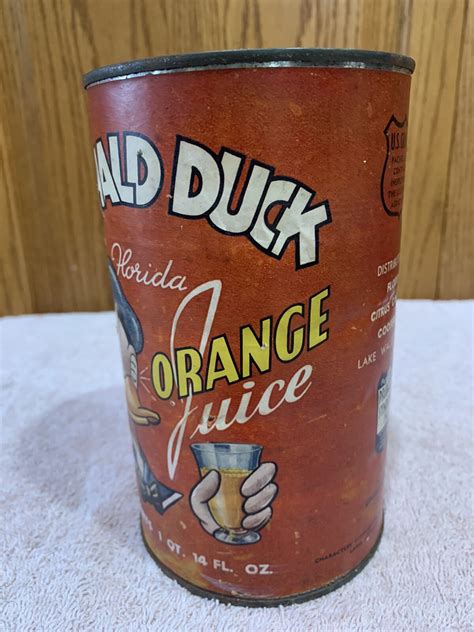 Vintage Donald Duck Orange Juice 1 QT. 14 FL. OZ Can | eBay