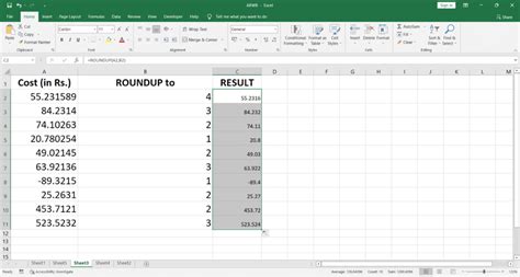 Image result for How to Round Off Normal Numbers in Excel
