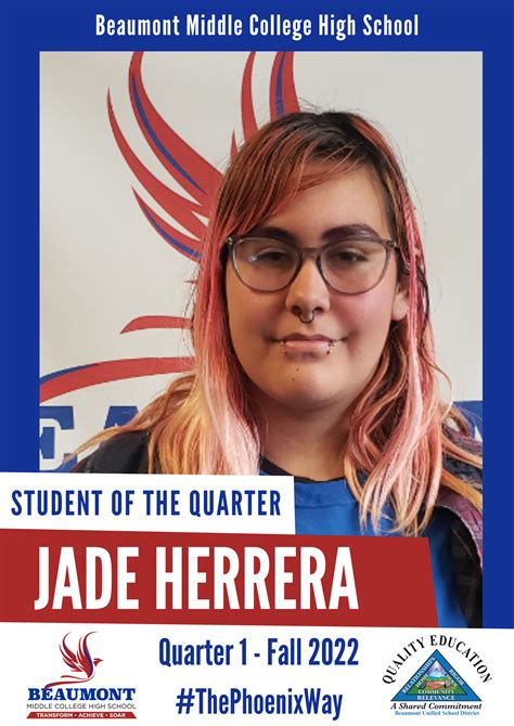 Students of the Quarter – Students – Beaumont Middle College High School