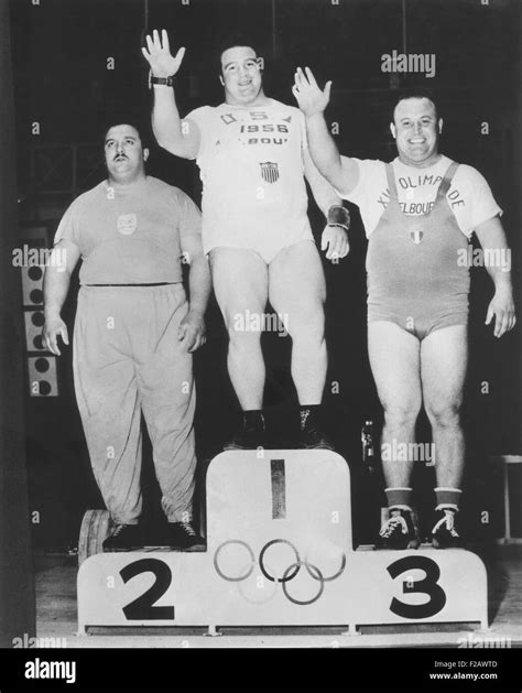 Paul Anderson (center) won a Olympic Gold Medal in heavyweight ...
