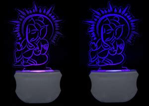 Morvi The Lord Ganesh 3D illusion 7 Multicolor lighting effect (PO2 ...