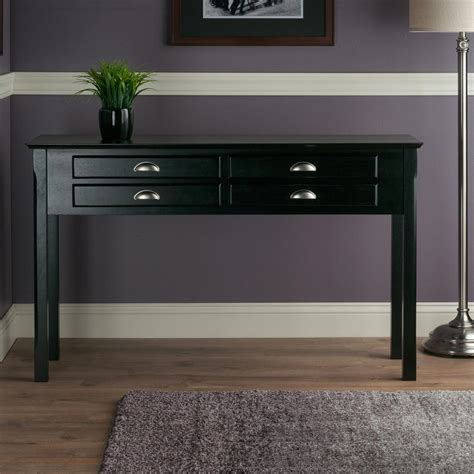 Winsome Wood Hall Table with 4 Drawers, Black: Amazon.ca: Home & Kitchen
