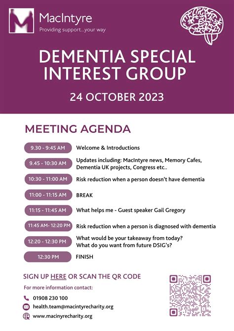 MacIntyre Dementia Special Interest Group - Tuesday 24th October - DEEP