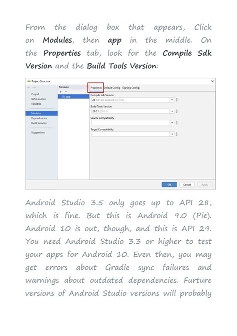 How to Check API Level in Android Studio 的图像结果