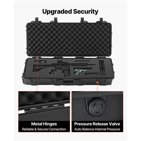 Uimoso Hard Rifle Case with IP67 Waterproof Design, Wheels ...