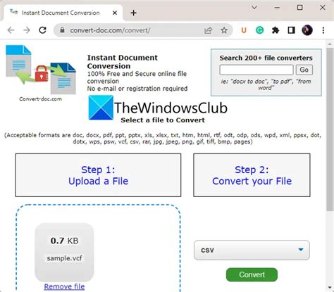 Free Software Download CSV File Convert to VCF File 的图像结果