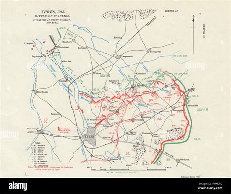 Battle of ypres map hi-res stock photography and images - Alamy